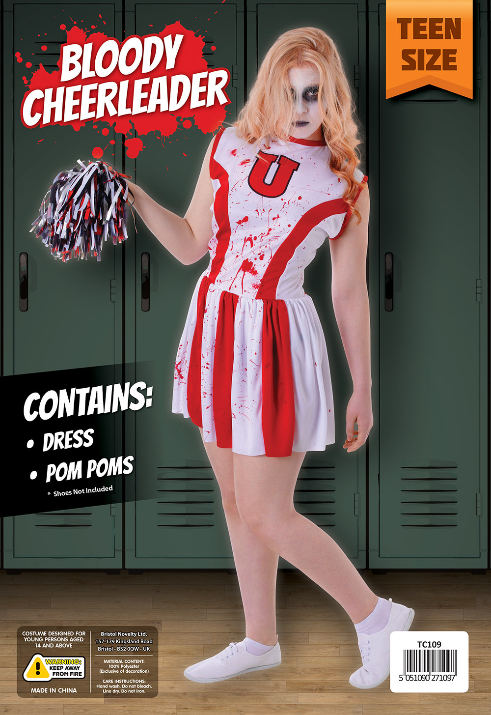 Cheerleader Bloody with Pom Pom